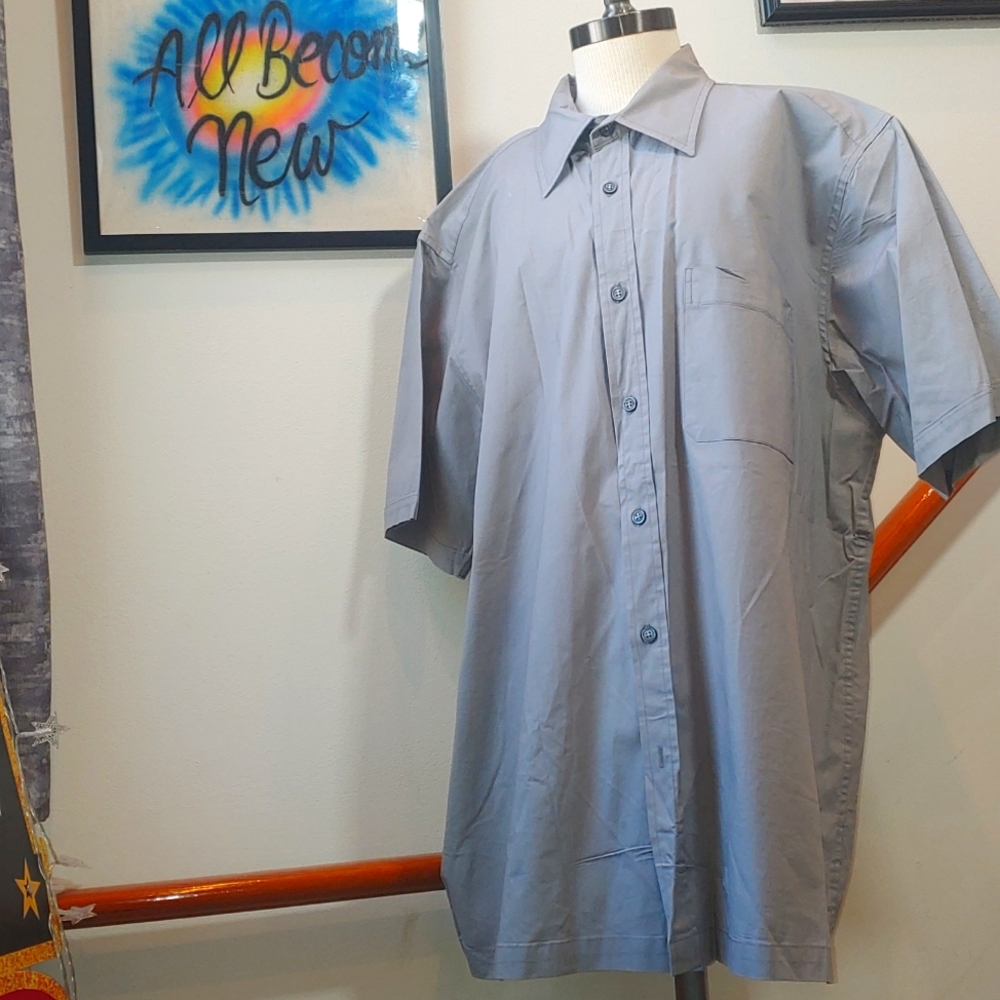 Gap Men's Button Down Size Large Gray - image 1